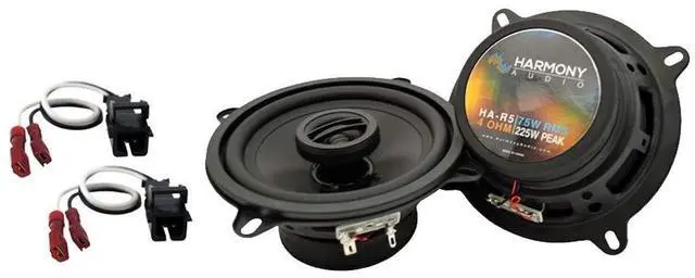 Main image of 5.25" Rear Door Speakers and Harness Fits 2007-2013 Silverado | Plug-and-play wiring for Chevy pickups, 5.25 inch 225W pair, direct bolt-in replacement package, no splicing, DIY upgrade