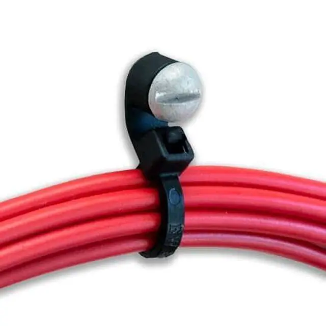 Alt view image 5 of 6 - 40 Pound Nylon Mountable Cable Zip Ties, 6.0 (in) L, Black: 100/CS