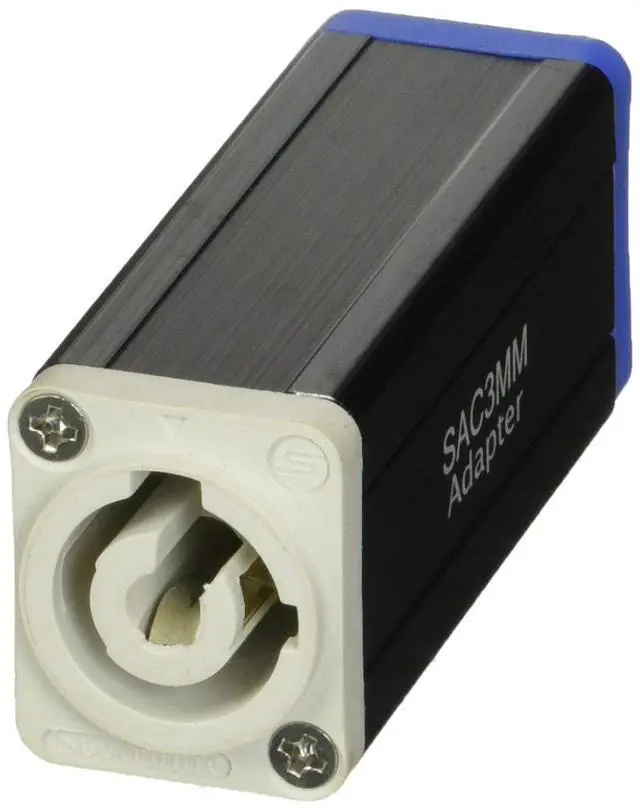 Main image of Seetronic SAC3MM AC Power Connector Coupler, Blue to Gray