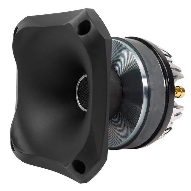 Alt view image 3 of 7 - HT81 240W Titanium Tweeter 8 Ohm Compression Driver, High Sensitivity, Shallow Mount, Wide Frequency, Perfect for Car Audio and DJ Systems