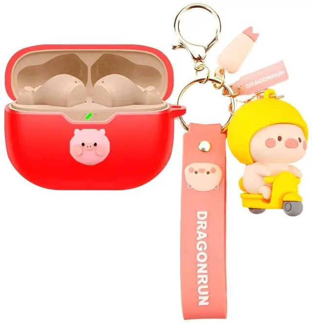 Main image of Case Compatible with JBL Vibe Beam/Vibe 200TWS, Silicone Anime Astronaut Portable Shock Compatible with JBL Vibe Beam Earbuds Case with Pendant for Man, 3C-JT-070089-VB-RED