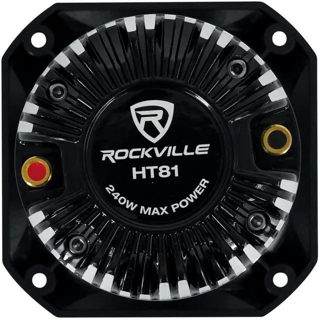Alt view image 7 of 7 - HT81 240W Titanium Tweeter 8 Ohm Compression Driver, High Sensitivity, Shallow Mount, Wide Frequency, Perfect for Car Audio and DJ Systems