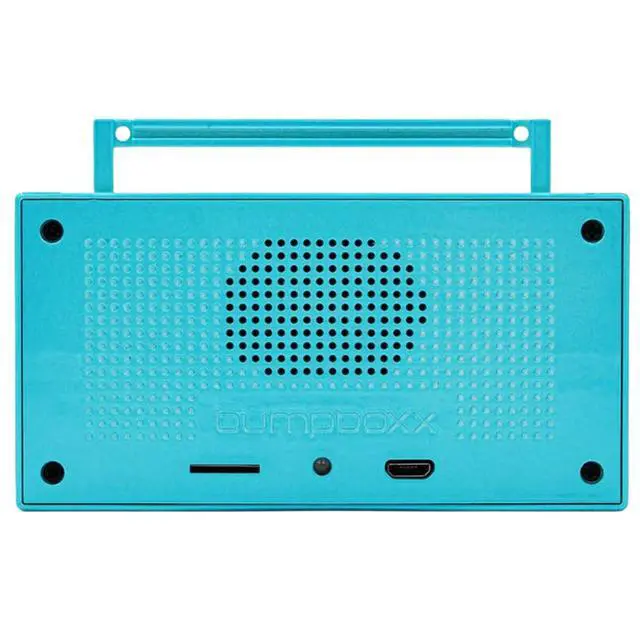 Alt view image 3 of 4 - MicroBoom Wearable Necklace Bluetooth Speaker Boombox, Bumpin Blue | Bluetooth Portable Speaker. Includes 24" Chain & Rechargeable LI-ION Battery. Add Music to The Latest Fashion Trend