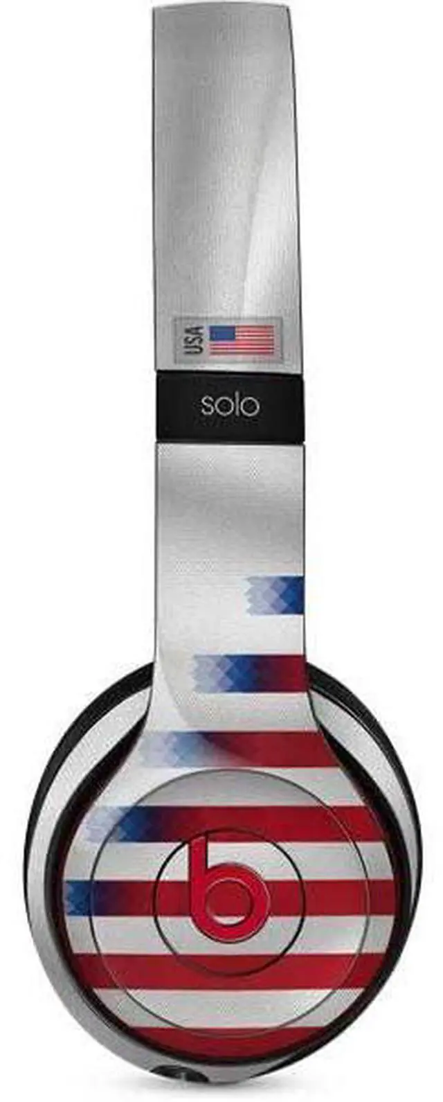 Main image of Decal Audio Skin Compatible with Beats Solo 3 Wireless - USA Soccer Flag Design