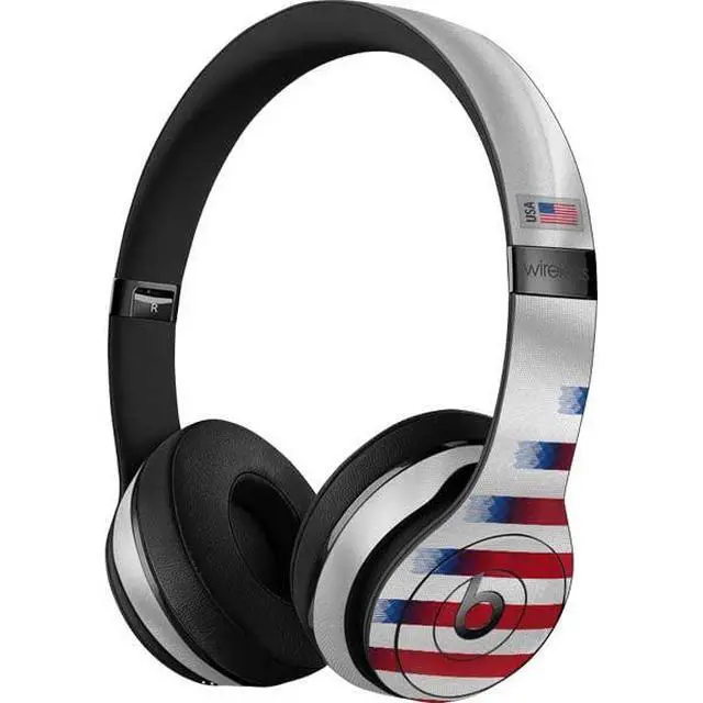Alt view image 3 of 3 - Decal Audio Skin Compatible with Beats Solo 3 Wireless - USA Soccer Flag Design