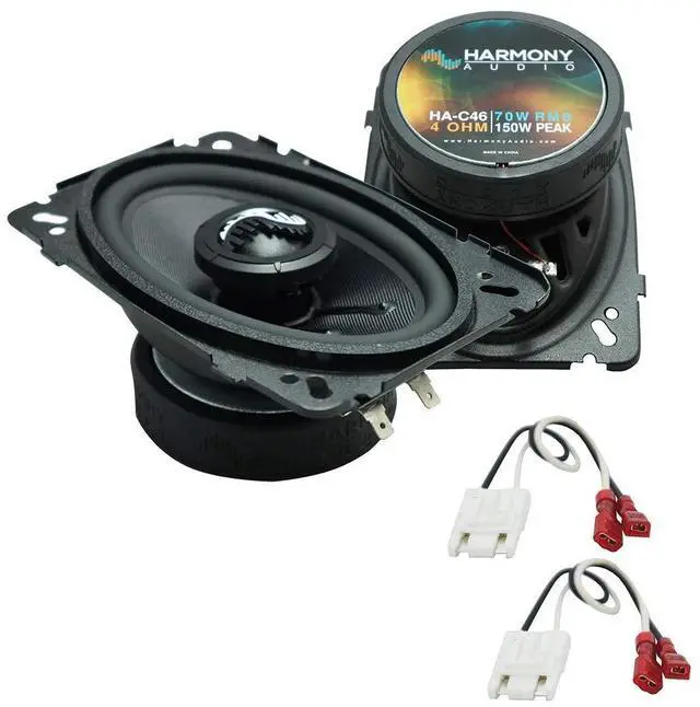 Main image of 4x6 Front Dash Speakers with Harness Fits 1988-1994 Chevy CK | Direct bolt-in replacement for pickup trucks, plug-and-play factory wiring, 150W power, easy DIY upgrade kit