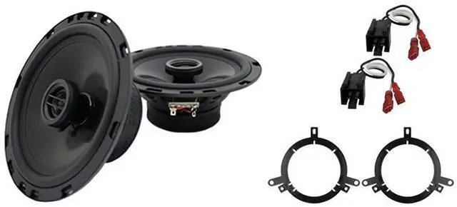 Main image of Fits Chrysler PT Cruiser 2002-2010 Front Door Speakers | Direct factory replacement pair, plug and play wiring, easy drop-in install, improved clarity and bass, for cars