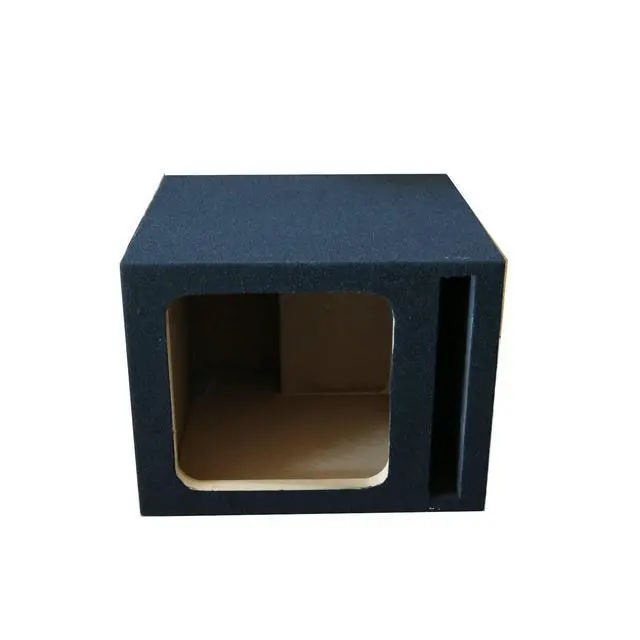 Alt view image 4 of 7 - Single 12" Ported Vented Square Box Subwoofer Enclosure MDF Wood - CA-12PSK - Compatible Fit with L7 L5 Kicker Subwoofer