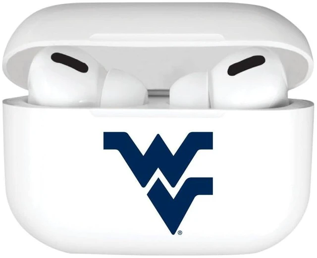 Alt view image 5 of 7 - AirPods Case, West Virginia University AirPods/White (TPU)
