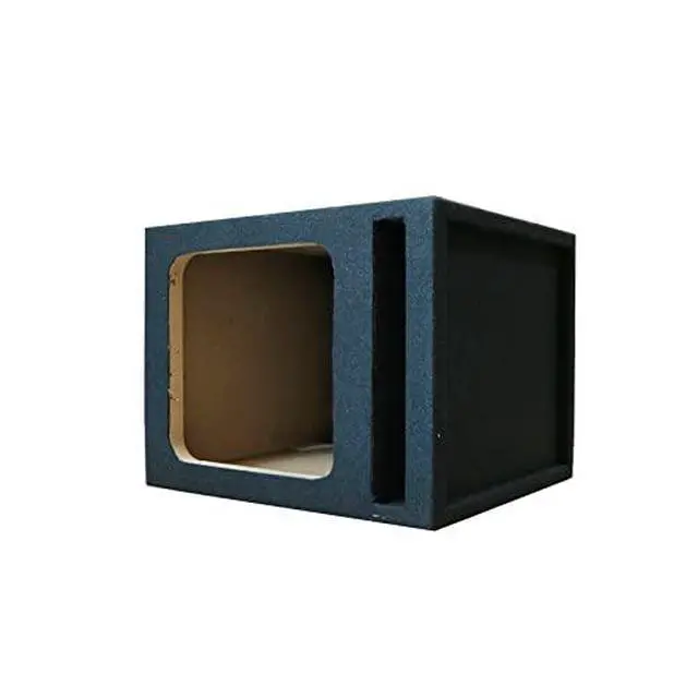Alt view image 7 of 7 - Single 12" Ported Vented Square Box Subwoofer Enclosure MDF Wood - CA-12PSK - Compatible Fit with L7 L5 Kicker Subwoofer