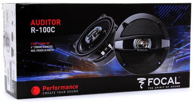 Alt view image 6 of 6 - Auditor R-100C 4" 60W RMS 2-Way Coaxial Speakers
