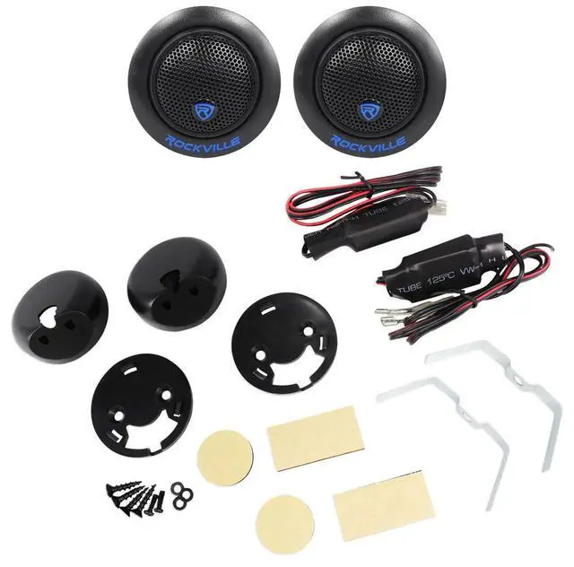 Alt view image 2 of 5 - RT6 1" Silk Dome Neo Swivel Car Tweeters with Crossovers, 2-Pack | 240W Peak / 60W RMS Per Pair, Ferro-Fluid Cooled, CEA-2031, 4 Ohm, 93dB, Flush / Surface / Angle Mount