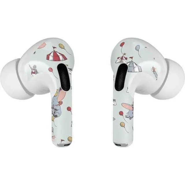 Alt view image 3 of 4 - Decal Audio Skin Compatible with Apple AirPods Pro - Officially Licensed Disney Dumbo Vintage Pattern Design