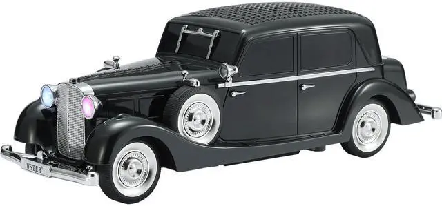 Main image of Vintage Car Bluetooth Speaker, Retro Classic Model with Powerful Sound, Built-in Mic, TWS Dual Pairing, Multi-Interface Output, Portable Wireless Outdoor Speaker for Parties & Beach (Black)