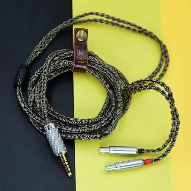 Alt view image 4 of 7 - 4.4 blanced Upgrade Audio Cable Compatible with Sennheiser HD800 HD800S HD820 HD820s Dharma D1000 4.4mm Replacement Headphones Cord for Hi-Resolution Audiophile, HiFi Headset (6.5ft, Grey)