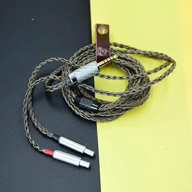 Alt view image 2 of 7 - 4.4 blanced Upgrade Audio Cable Compatible with Sennheiser HD800 HD800S HD820 HD820s Dharma D1000 4.4mm Replacement Headphones Cord for Hi-Resolution Audiophile, HiFi Headset (6.5ft, Grey)