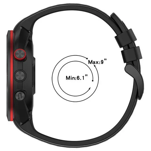 Alt view image 3 of 7 - 3 Pack Silicone Bands for Garmin Approach S70 42mm 47mm, Soft Sport Waterproof Strap Replacement Wristband for Approach S70 Smartwatch Women Men
