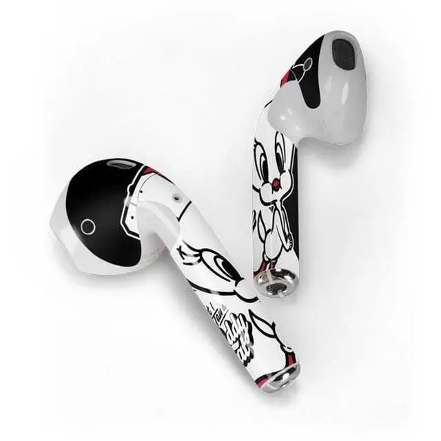 Alt view image 2 of 4 - Decal Audio Skin Compatible with Apple AirPods - Officially Licensed Looney Tunes Retro Tweety Bird Design