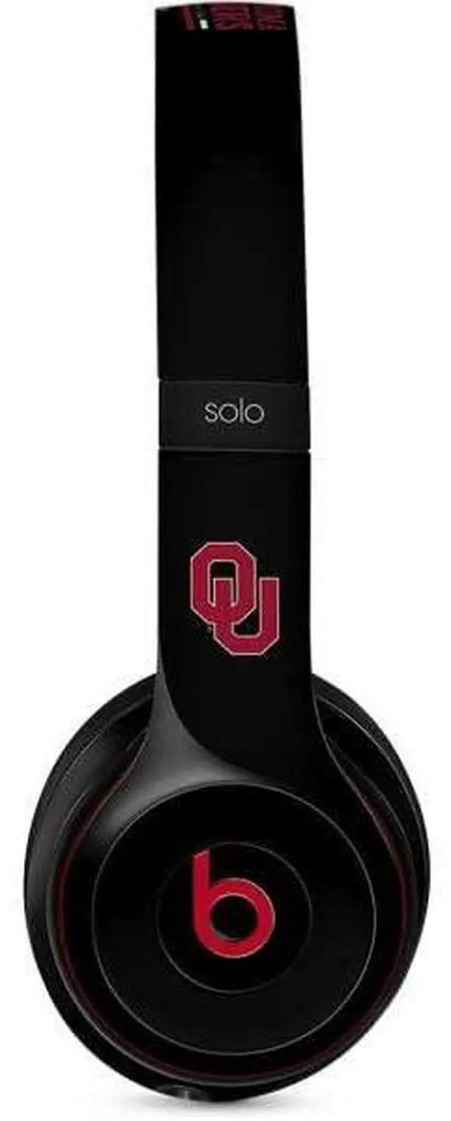 Main image of Decal Audio Skin Compatible with Beats Solo 3 Wireless - Officially Licensed University of Oklahoma Sooners Est 1890 Design