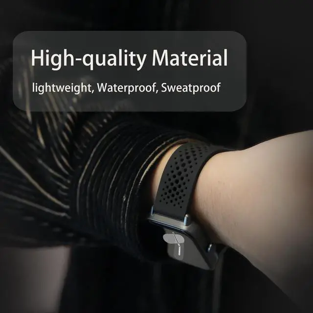 Alt view image 4 of 6 - Compatible with Cubitt Viva Pro Smart Watch Band, Quick Release Sport Strap Watchband Compatible for Cubitt Viva Pro, Viva, Aura Pro, Aura Smart Watch