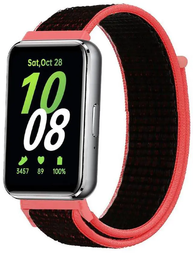 Alt view image 5 of 6 - Straps for Samsung Galaxy Fit 3, Nylon Replacement Bands for Men Women