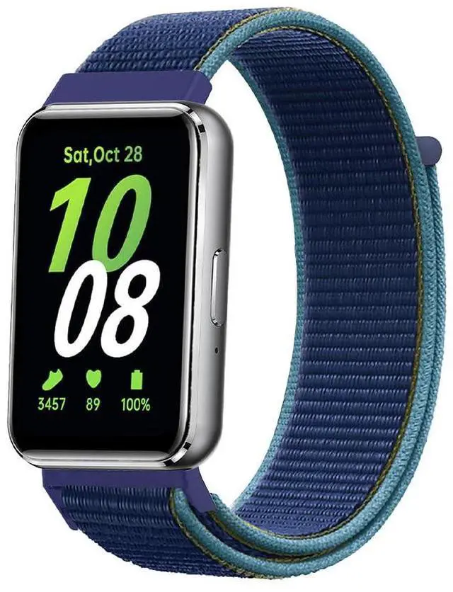 Alt view image 4 of 6 - Straps for Samsung Galaxy Fit 3, Nylon Replacement Bands for Men Women