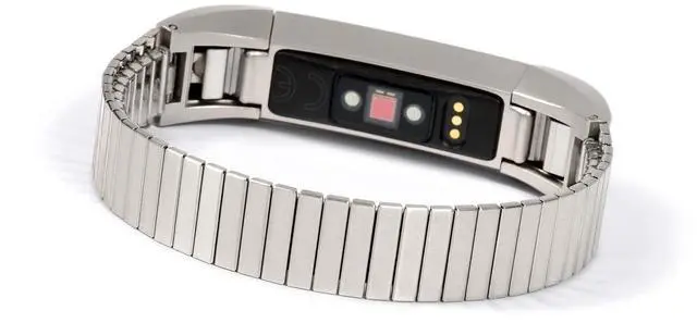 Alt view image 2 of 5 - Twist-O-Flex Metal Expansion Stainless Steel Stretch Band Replacement for The Fitbit Alta and Alta HR in Brushed Silver and Black by