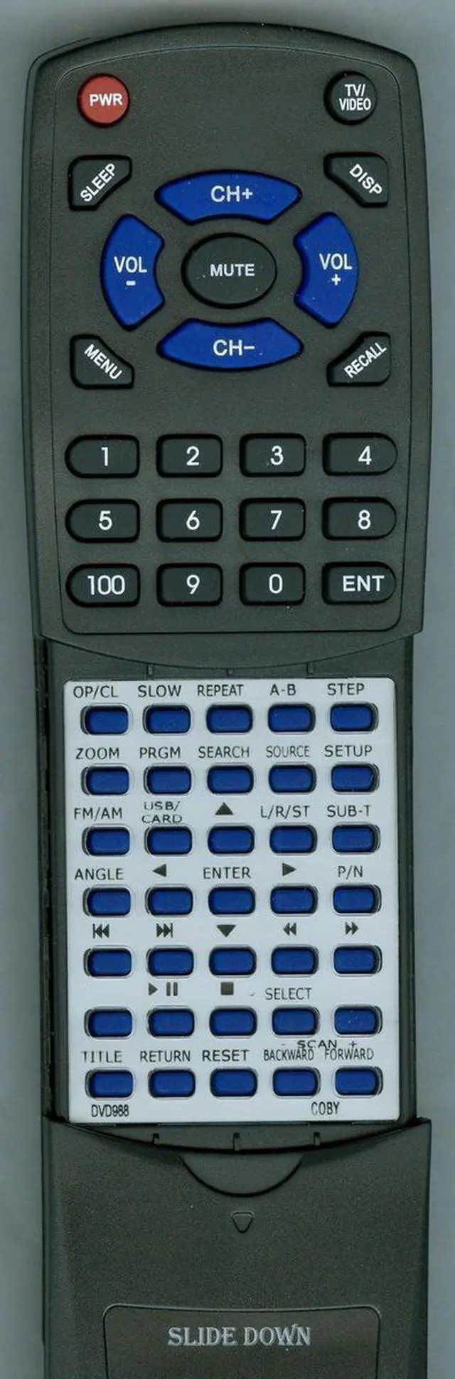 Main image of Replacement Remote Control for COBY DVD988