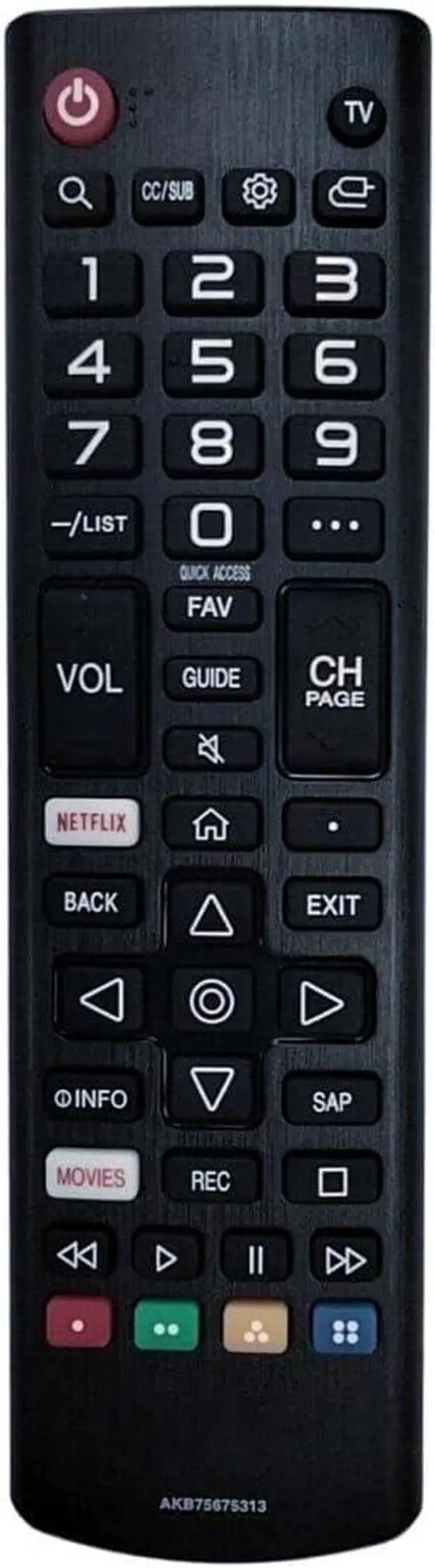 Main image of OEM Part- Remote Control Compatible with LG Smart TV Models 55UN7000PUD, 55UN7310PUC, 60UN7000PUB, 60UN7000PUD, 60UN7310PUA, 65UN6900PUB, 65UN7000PUD, 65UN7310PUC and 70UN7070PUA