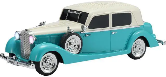 Main image of Vintage Car Bluetooth Speaker, Retro Classic Model with Powerful Sound, Built-in Mic, TWS Dual Pairing, Multi-Interface Output, Portable Wireless Outdoor Speaker for Parties & Beach (Green)