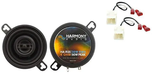 Main image of Dash Speakers with Harness Fits Dodge Magnum 2005-2007 HA-R35 | Complete front replacement kit, plug-and-play install, crisp clear sound, easy bolt-in upgrade for tired stock units