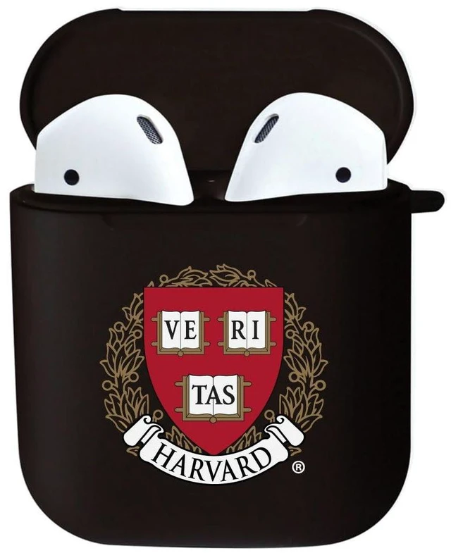Alt view image 3 of 7 - AirPods Case, Harvard University AirPods Pro (Gen 1 & 2) / White (TPU)