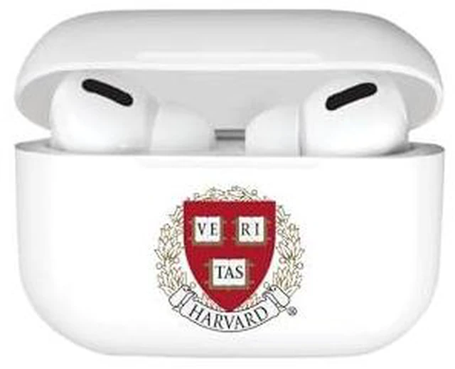 Alt view image 7 of 7 - AirPods Case, Harvard University AirPods Pro (Gen 1 & 2) / White (TPU)