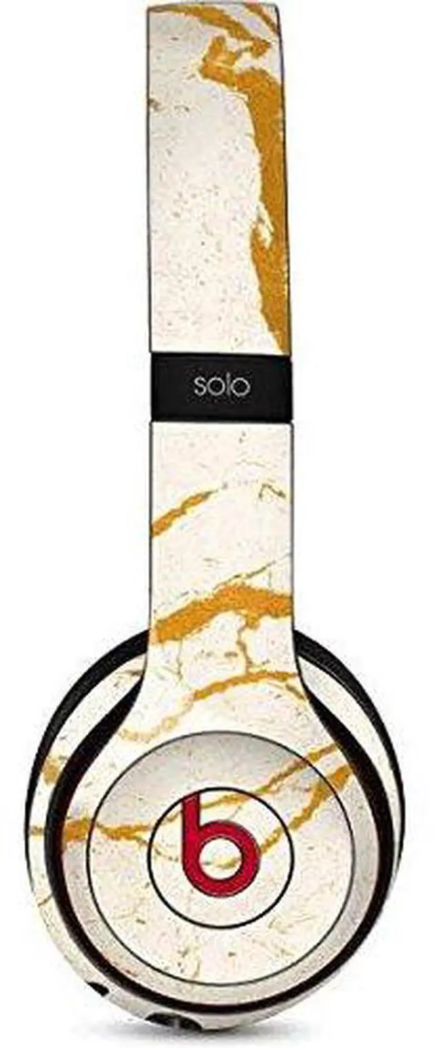 Main image of Decal Audio Skin Compatible with Beats Solo 3 Wireless - Cracked Marble Design