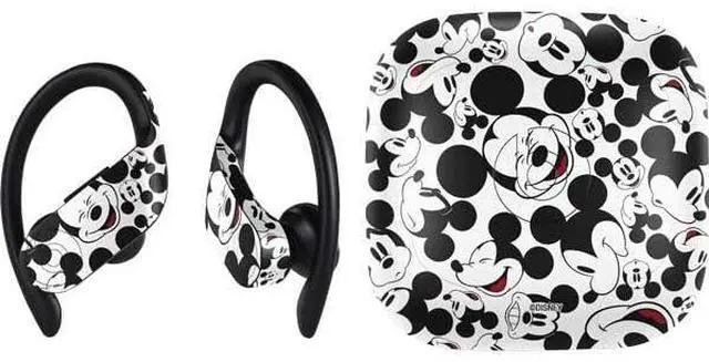 Main image of Decal Audio Skin Compatible with PowerBeats Pro - Officially Licensed Disney Mickey Mouse Face Pattern Design