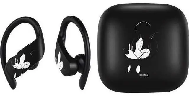 Main image of Decal Audio Skin Compatible with PowerBeats Pro - Officially Licensed Disney Mickey Mouse Black and White Design