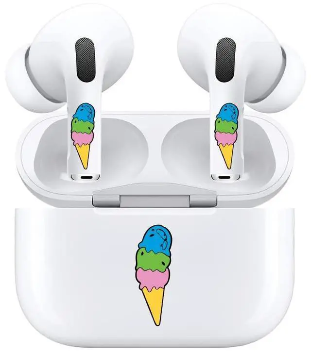 Main image of Cute Stickers for AirPods Pro & AirPods Pro 2 - Ice Cream Stickers, Ice Cream Cone Decals, Headphone Accessories, Sticker Decal for Headphone Decoration Accessories