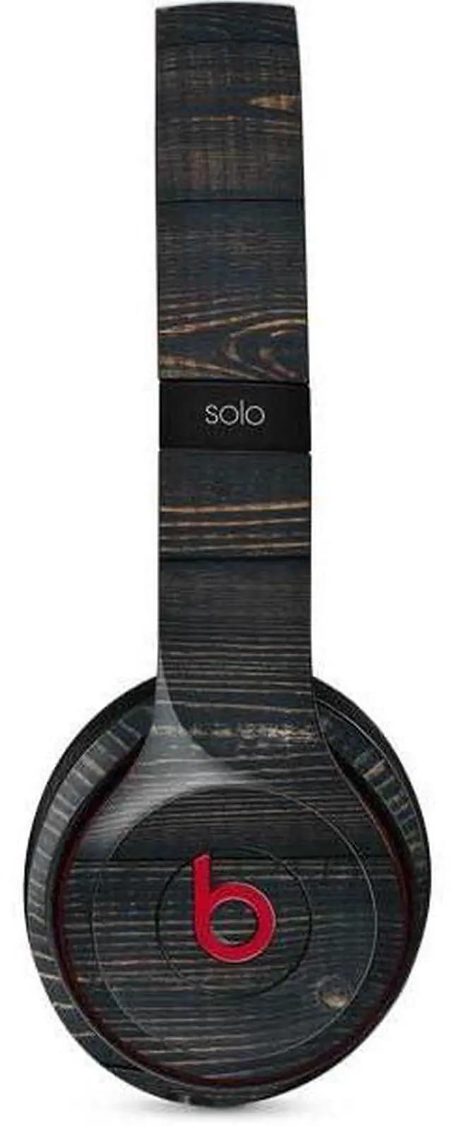 Main image of Decal Audio Skin Compatible with Beats Solo 3 Wireless - Black Painted Wood Design