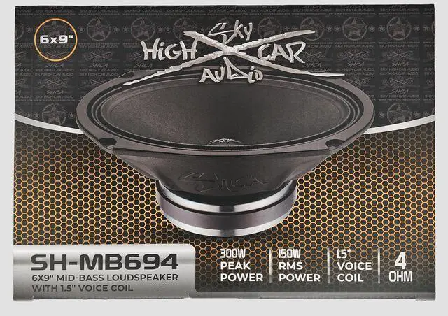 Alt view image 6 of 6 - SHCA Pro Audio MB694 6x9 Mid-Bass Loudspeaker with 1.5" Voice Coil (Single)