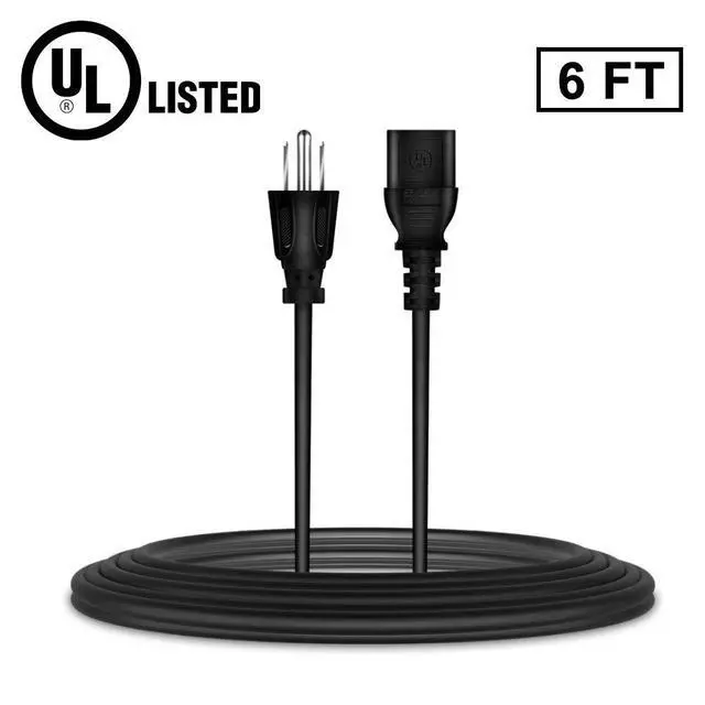Alt view image 2 of 5 - 6ft AC Power Cord Compatible with Smokehouse LJ Little Big Mini Chief Smoker High Temp Cable