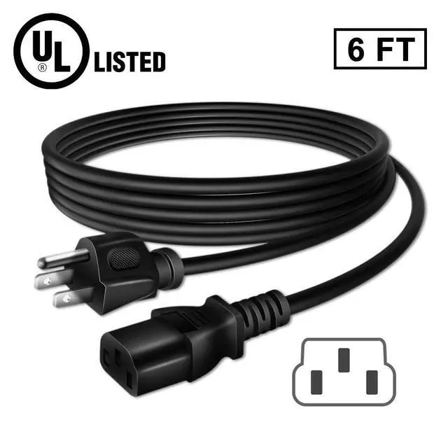Alt view image 3 of 5 - 6ft AC Power Cord Compatible with Smokehouse LJ Little Big Mini Chief Smoker High Temp Cable