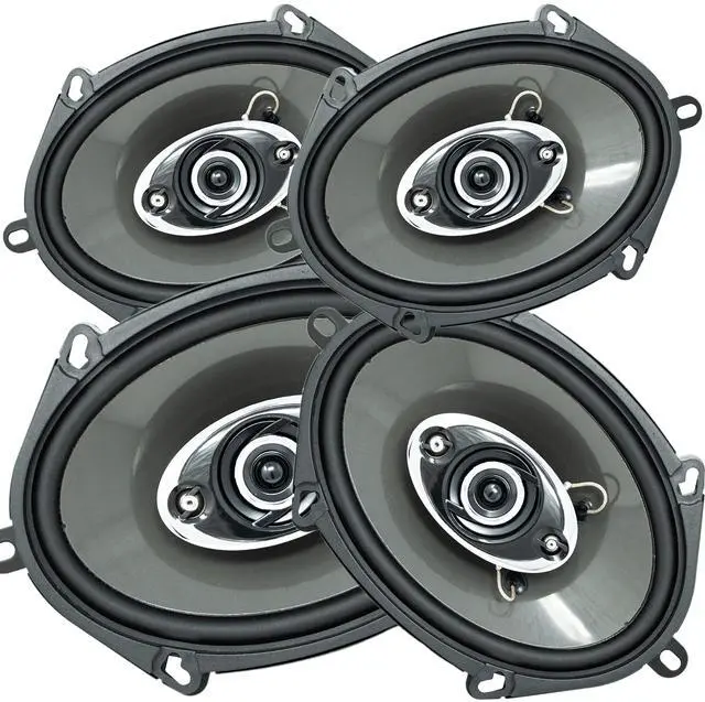 Main image of 4X K7 5x7 / 6x8 in 4-Way 380 Watts Coaxial Car Speakers CEA Rated 4 Ohm for Car, RV, ATV, Motorcyle (2 Pairs) (4 Speakers)