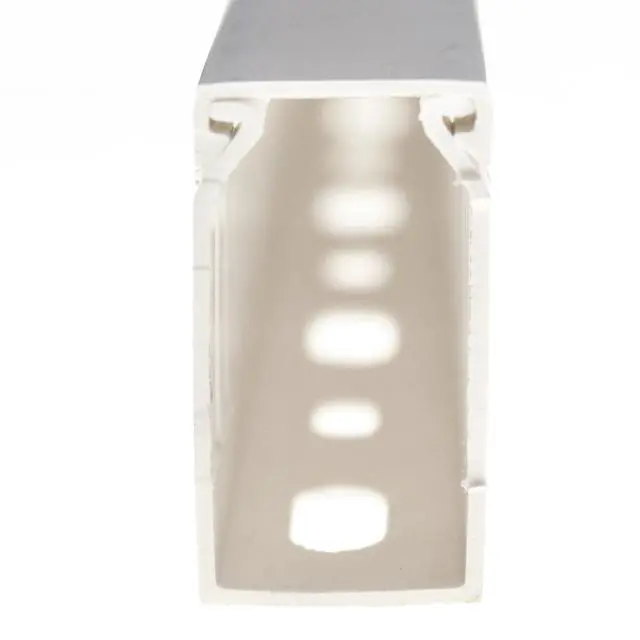 Alt view image 2 of 4 - DNG100075 Grey.75-Inch Pvc Open Sloted Wiring Duct W/Cover (6-Feet)