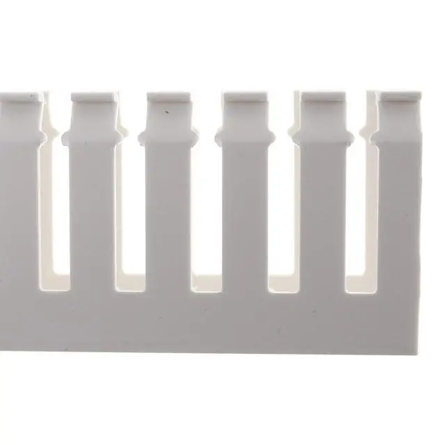 Alt view image 4 of 4 - DNG100075 Grey.75-Inch Pvc Open Sloted Wiring Duct W/Cover (6-Feet)
