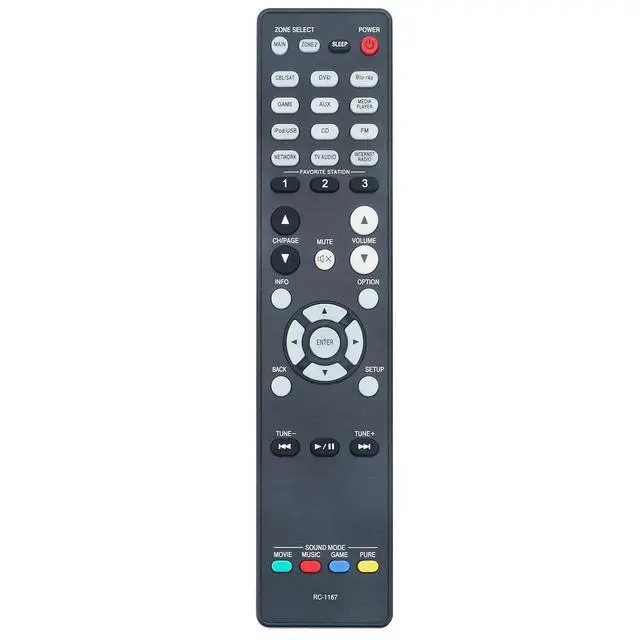 Alt view image 2 of 4 - New RC-1167 Remote Control fits for Denon AV Receiver AVR-2113 AVR-2113CI AVR-1913 AVR-2313