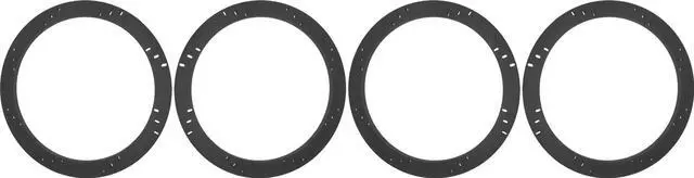 Main image of 15" Subwoofer Speaker Spacers Depth Extender Extending Rings - 1/2" thick - ID: 14 1/8" OD: 15 7/8" - 2 Pair - SSK15K - Stackable - Perfect For Framing Fiberglass Enclosures