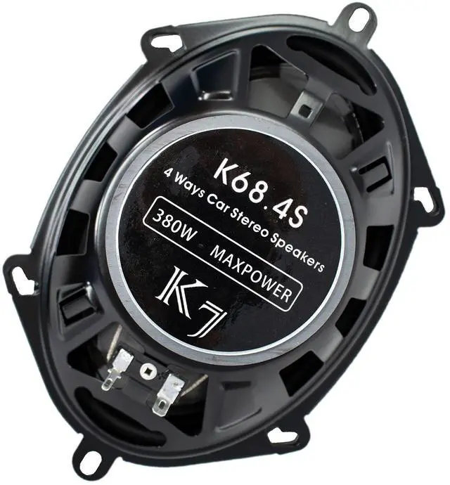 Alt view image 6 of 7 - 4X K7 5x7 / 6x8 in 4-Way 380 Watts Coaxial Car Speakers CEA Rated 4 Ohm for Car, RV, ATV, Motorcyle (2 Pairs) (4 Speakers)
