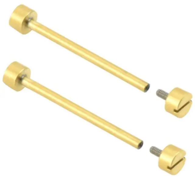 Main image of 2-28mm Replacement Tube & Screw Pin Compatible With Invicta Watch Band Strap Lug Yellow Gold