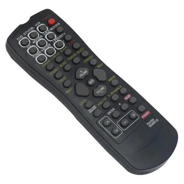 Alt view image 2 of 5 - RAV254 WE45870 US Remote Control for Yamaha AV Receiver Receivers System | Use in Living Rooms or Rooms, Replace Remote Compatible Models RX-V350 HTR-5730