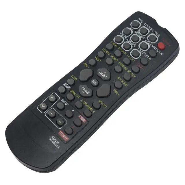 Alt view image 3 of 5 - RAV254 WE45870 US Remote Control for Yamaha AV Receiver Receivers System | Use in Living Rooms or Rooms, Replace Remote Compatible Models RX-V350 HTR-5730